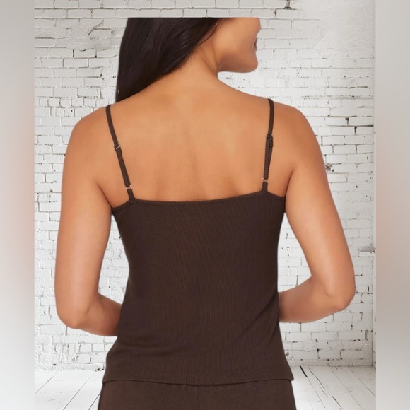 Andie Crop Top XL NWT | Chocolate + Bamboo Blend | Adjustable Straps & Luxe - Picture 2 of 2